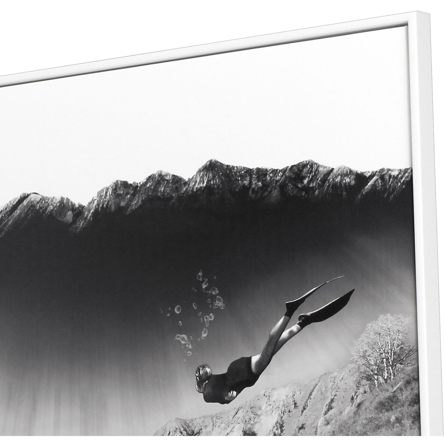 The Calling Black and Neutral and White Canvas