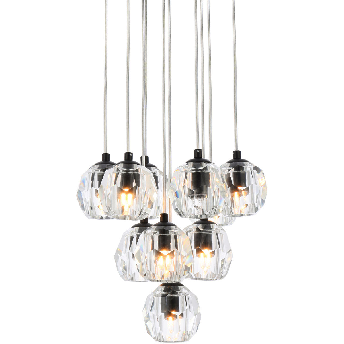 Eren 10 Light 11 inch Black Pendant Ceiling Light