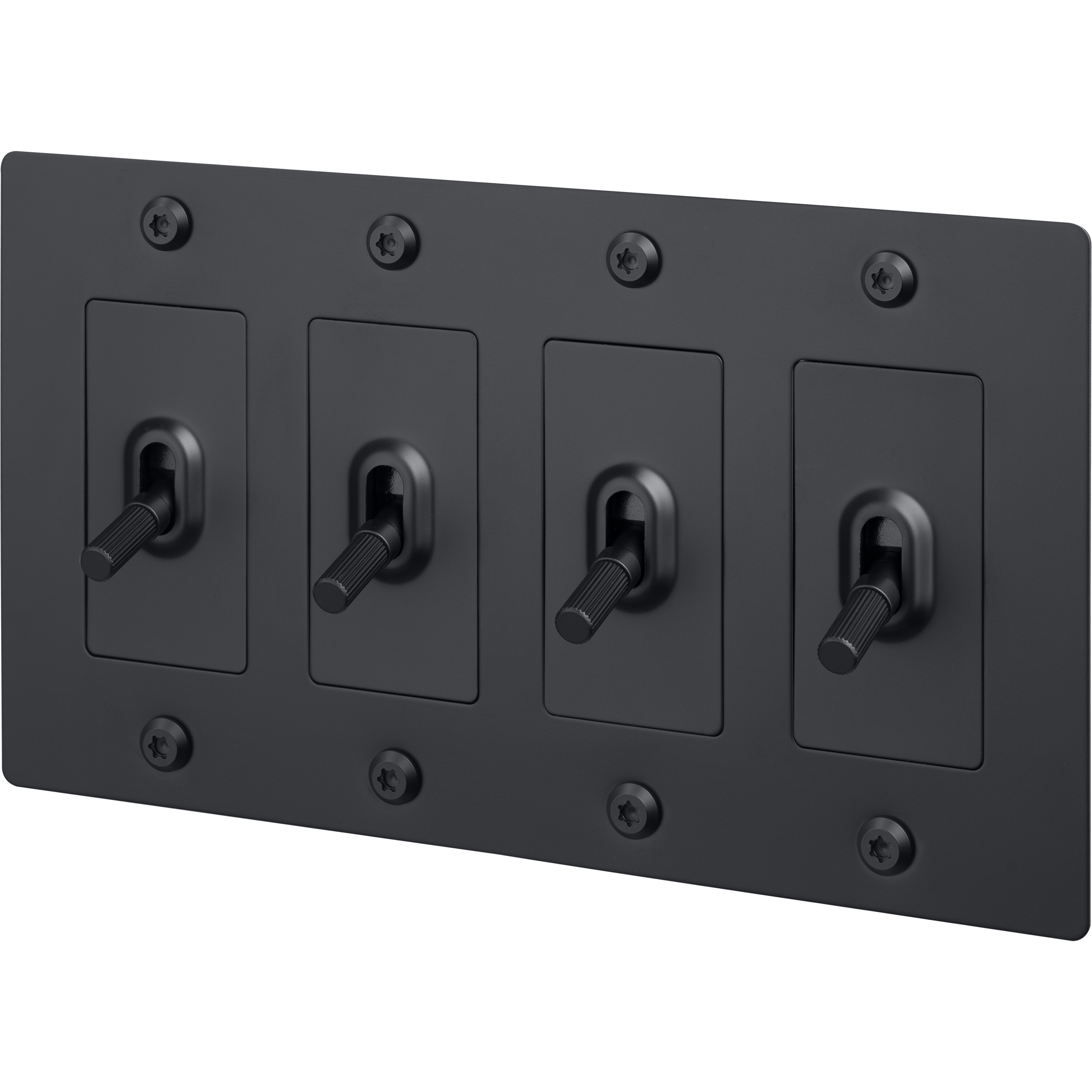4G Toggle 120-277 Black Light Switch