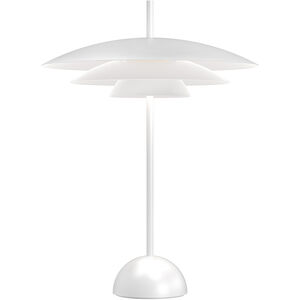 Shells 23.5 inch 12.00 watt Satin White Table Lamp Portable Light