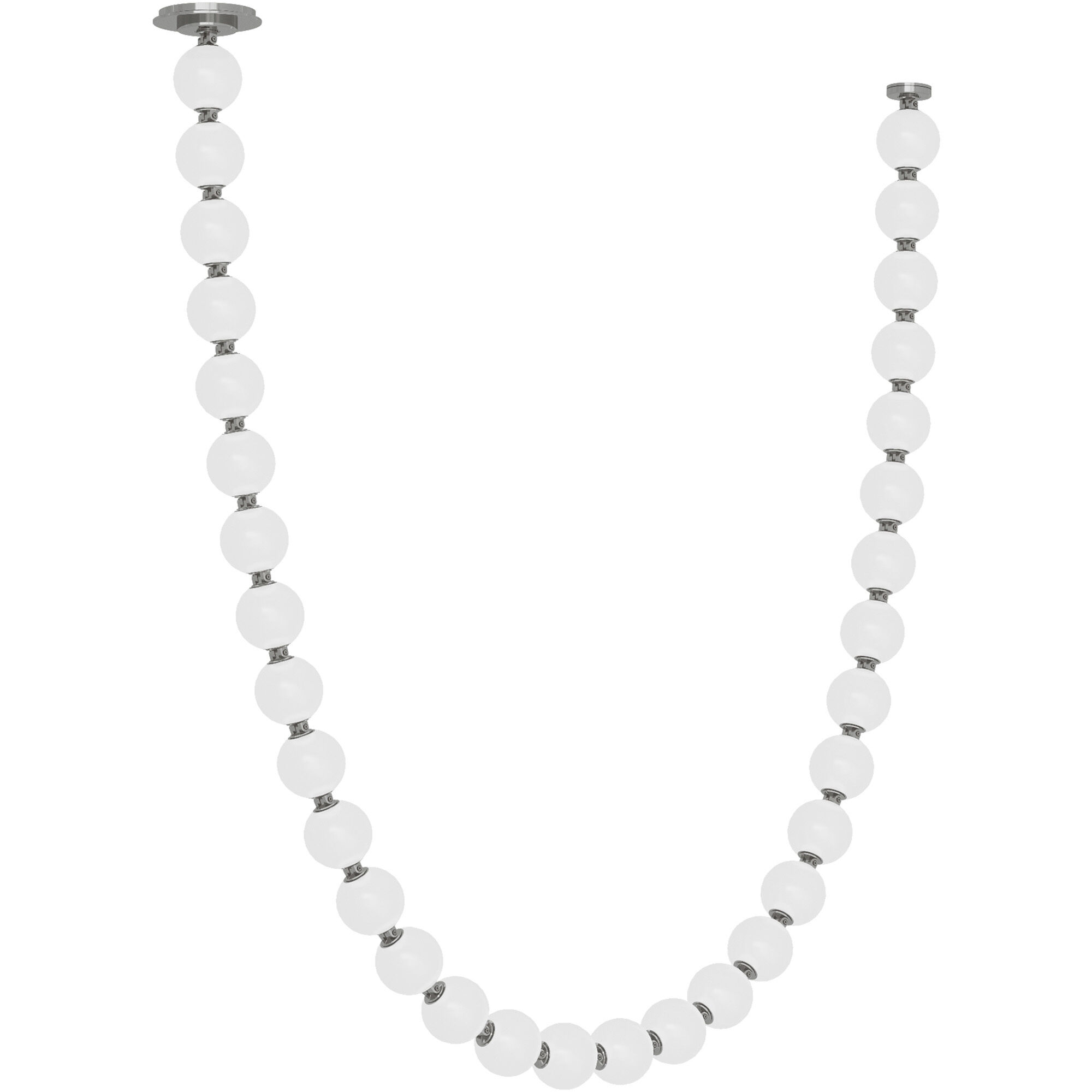 Sean Lavin Perle LED 2.8 inch Polished Nickel Chandelier Ceiling Light in 2700K, Remote 277V