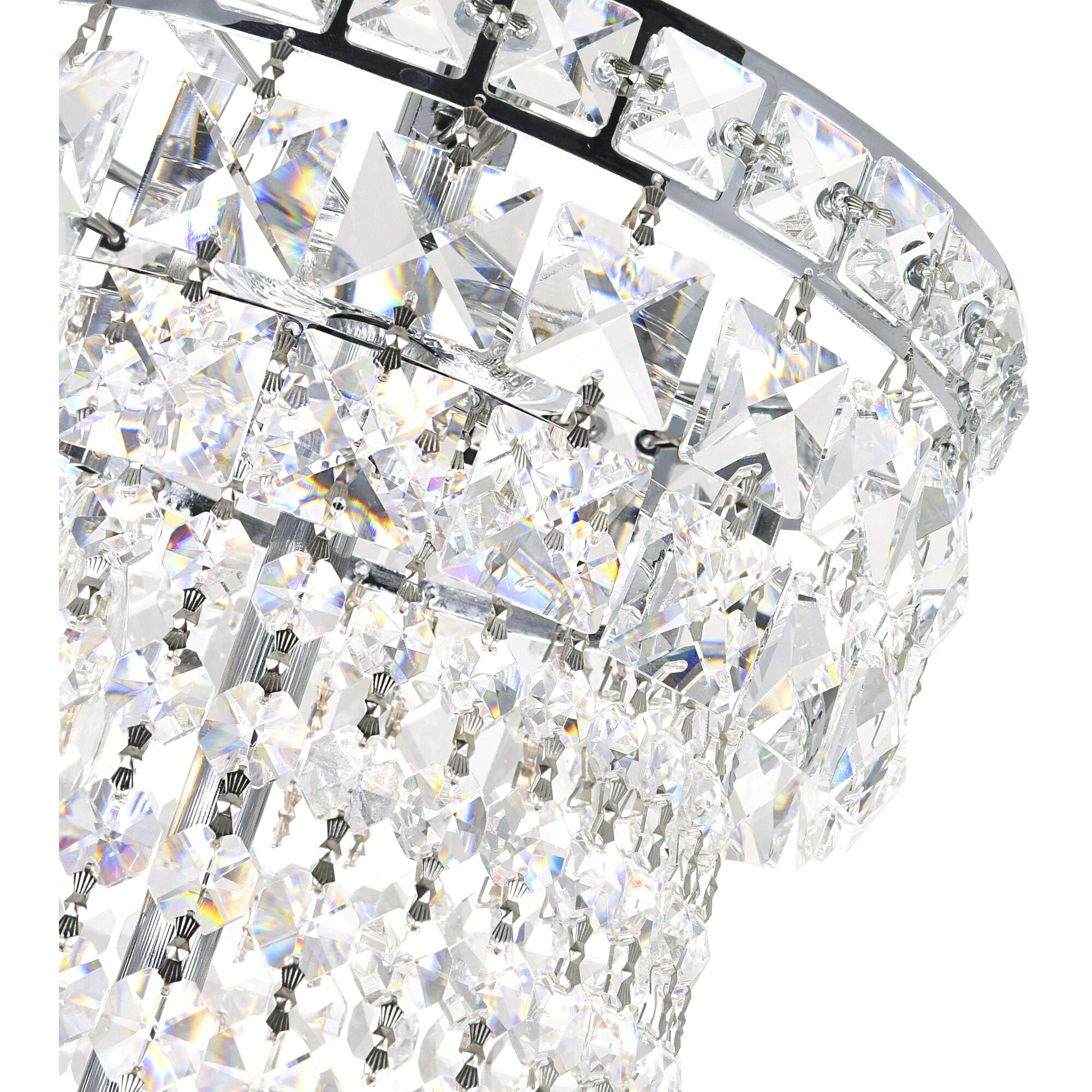 Stefania 20 Light 31 inch Chrome Down Chandelier Ceiling Light