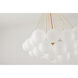 Canada 3 Light 32 inch Gold Chandelier Ceiling Light