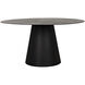 Vesuvius 59 X 59 inch Matte Black Dining Table