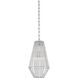 Taza 1 Light 9 inch Chrome Mini Pendant Ceiling Light