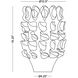 Yvette 16.25 X 4.25 inch Vase
