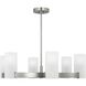 Drew & Jonathan Scott Rhode 6 Light 30 inch Brushed Steel Chandelier Ceiling Light