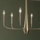 Deela LED 28 inch Champagne Bronze Chandelier Ceiling Light in Brushed Gold and Champagne Bronze