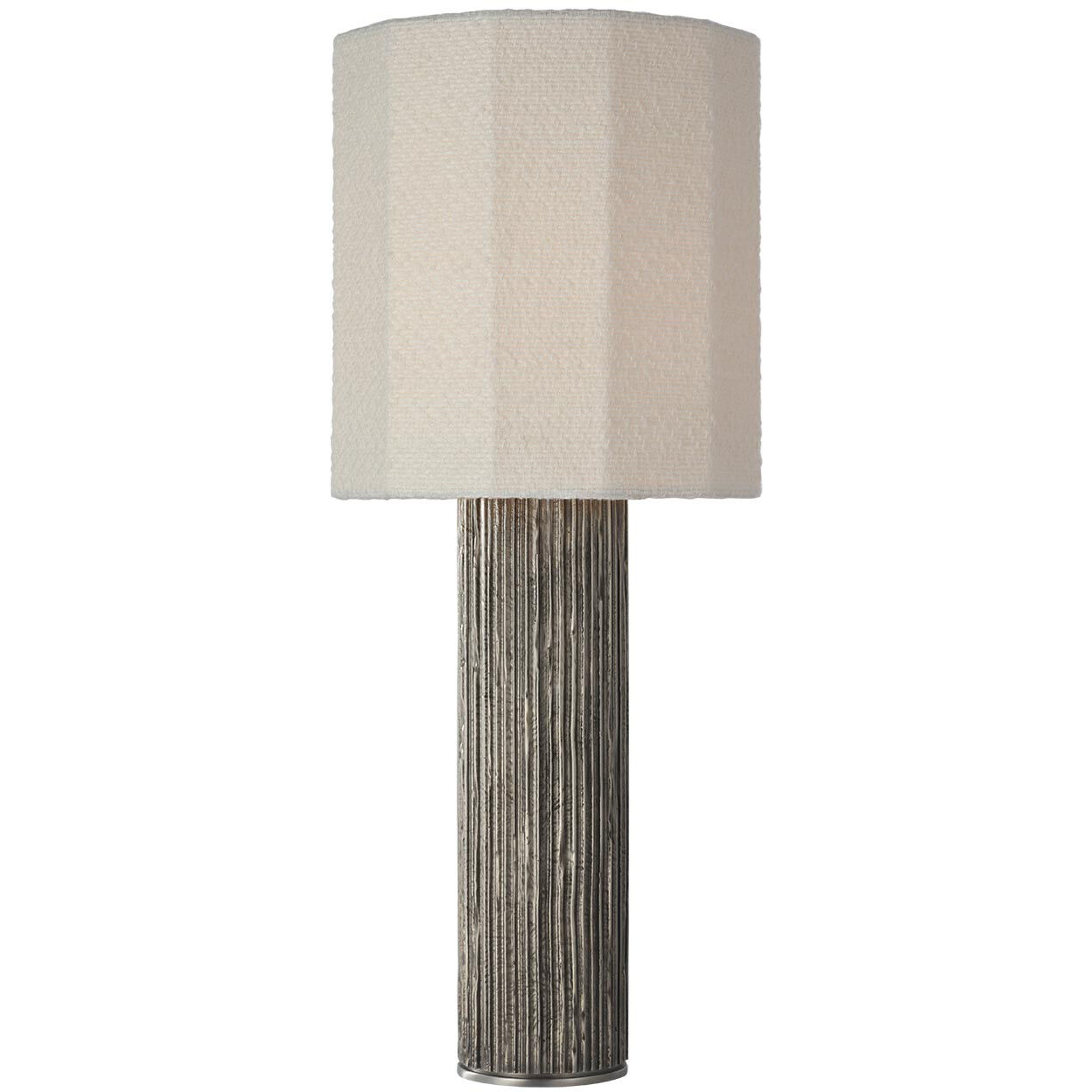 Anne-Marie Barton Fumar 29 inch 15.00 watt Ridged Graphite Table Lamp Portable Light