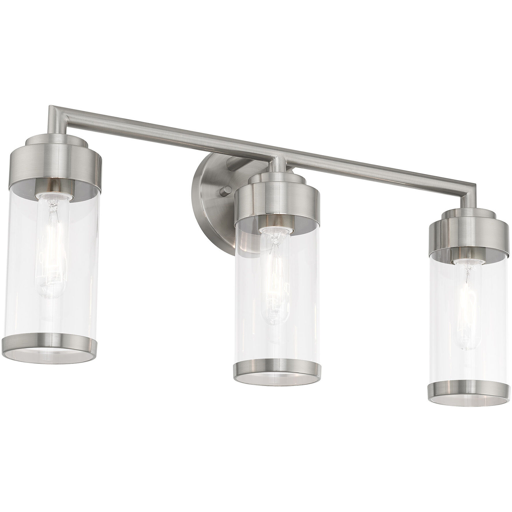 Hillcrest 3 Light 23.5 inch Brushed Nickel Bath Vanity Wall Light