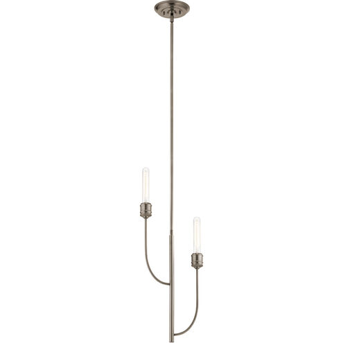 Hatton 2 Light 2 inch Classic Pewter Pendant Ceiling Light