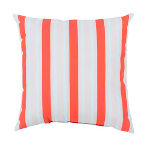 Mobjack Bay 18 X 18 inch Orange and Off-White Outdoor Throw Pillow