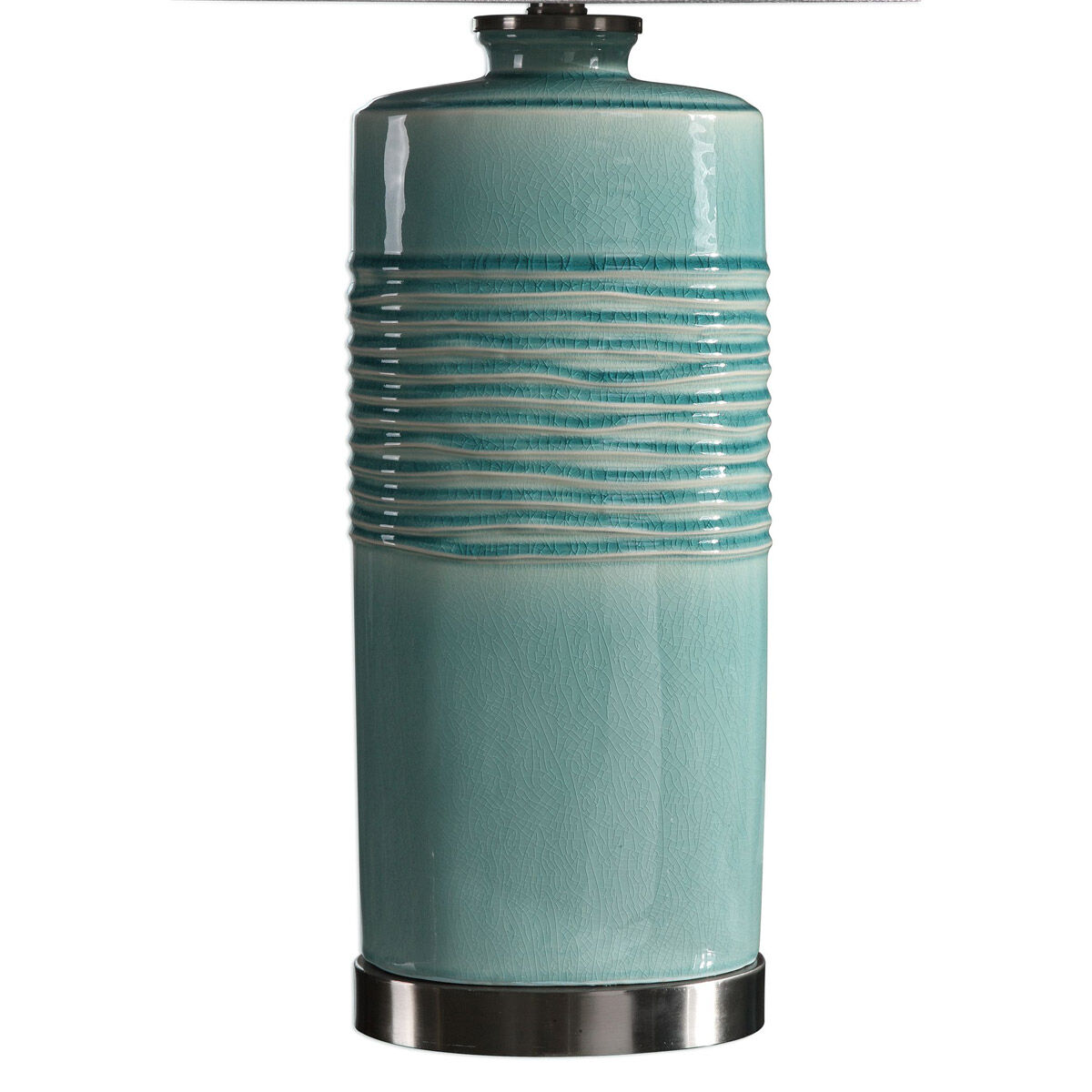 Rila 32 inch 150 watt Distressed Teal Glaze Table Lamp Portable Light