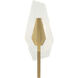 Down the Wrong Path 1 Light 9.5 inch Brass Kisser Wall Sconce Wall Light
