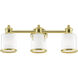 Middlebush 3 Light 24 inch Polished Brass Bath Vanity Wall Light