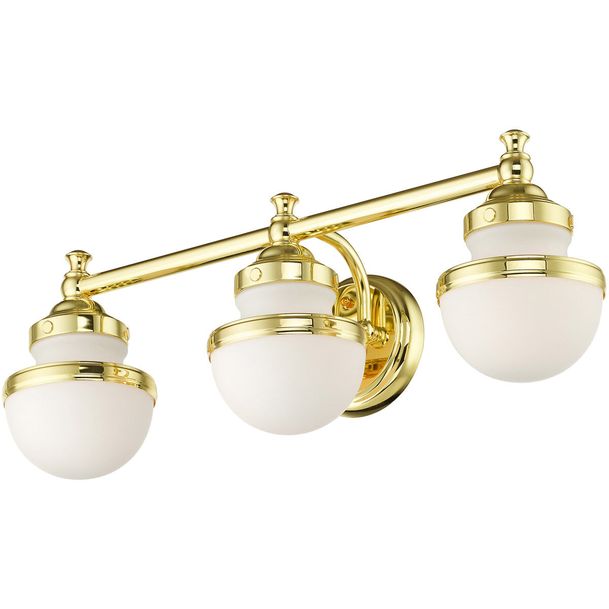 Oldwick 3 Light 24 inch Polished Brass Vanity Sconce Wall Light