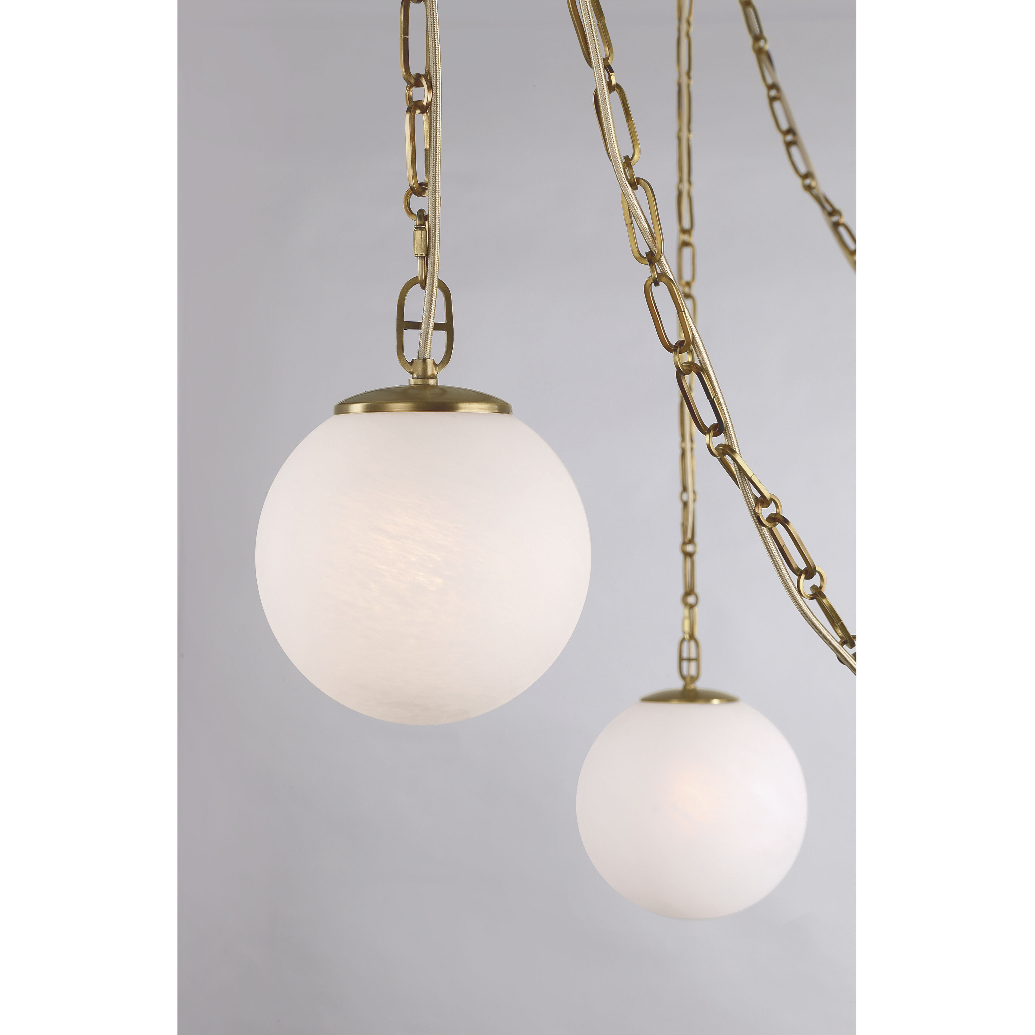 Marbelle 3 Light 80.25 inch Legacy Brass Pendant Ceiling Light