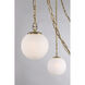 Marbelle 3 Light 80.25 inch Legacy Brass Pendant Ceiling Light