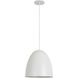 Ofelia 1 Light 11.75 inch Matte White Pendant Ceiling Light