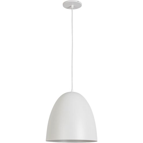 Ofelia 1 Light 11.75 inch Matte White Pendant Ceiling Light