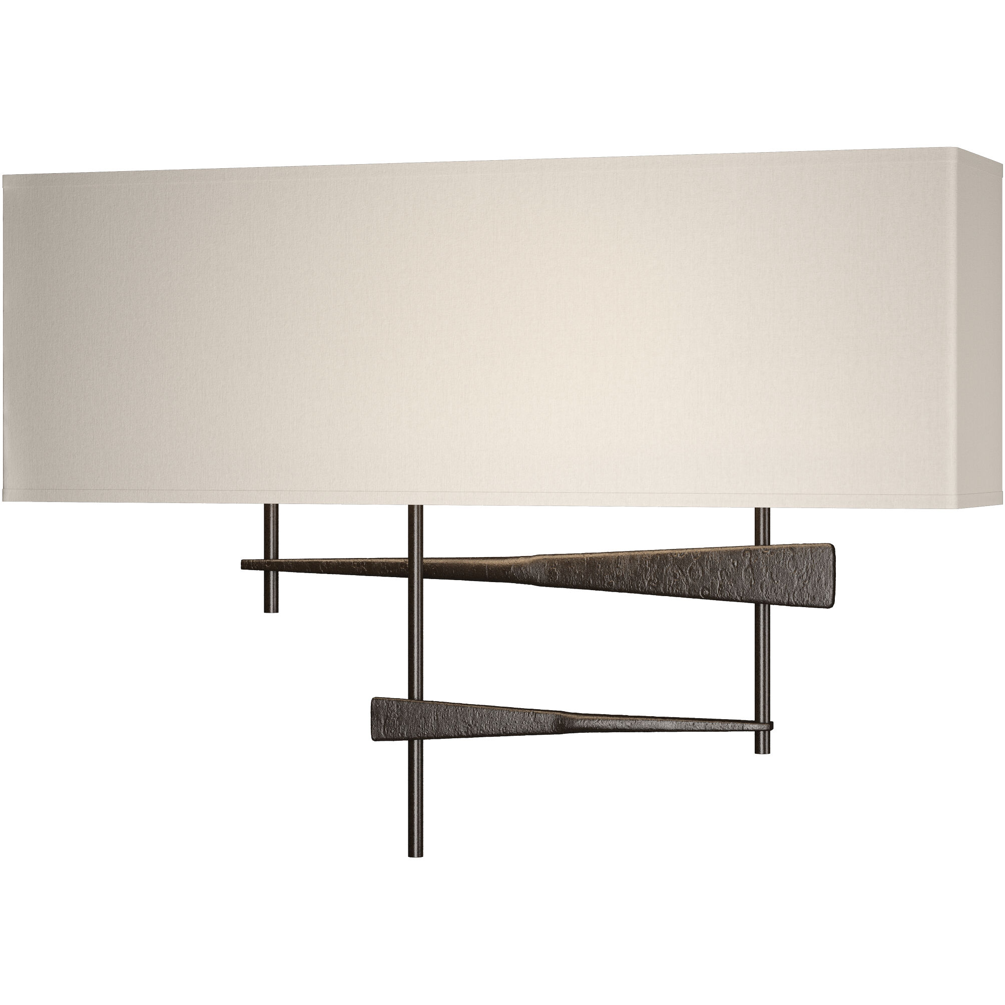 Cavaletti 2 Light 16.5 inch Oil Rubbed Bronze ADA Sconce Wall Light in Flax