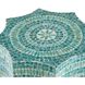 Starburst 19.7 inch Turquoise Stool, Starburst