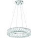 Kinsley 1 Light 18 inch Polished Chrome Chandelier Ceiling Light