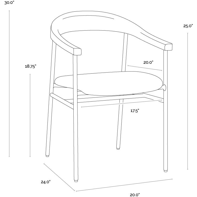Giorgio Polo Club Stone Dining Armchair