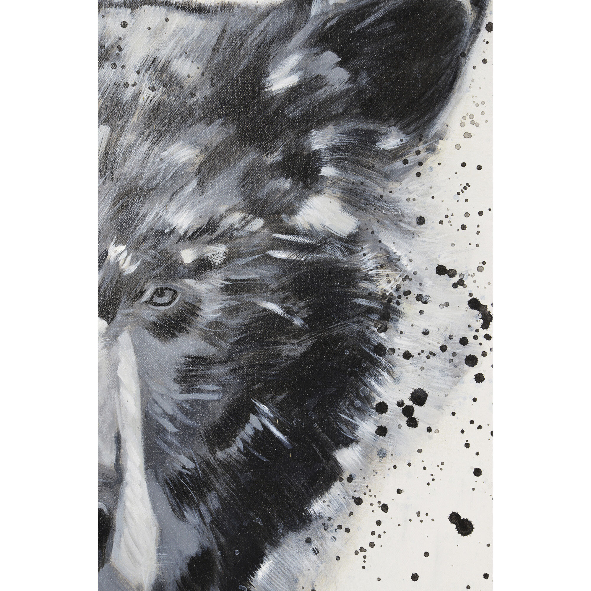 Faraway Multicolor Paint Splatters Canvas Art