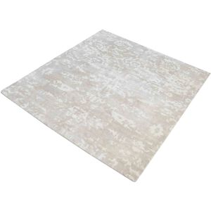 Senneh 16 X 16 inch Beige with White Rug