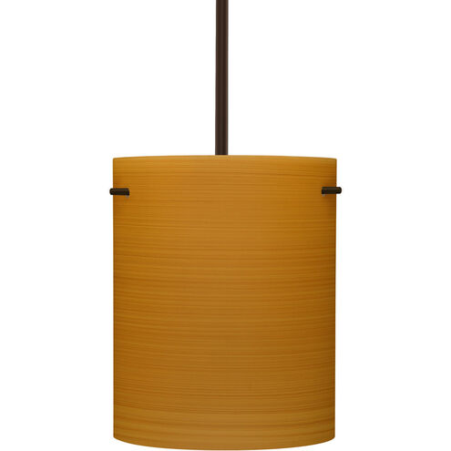 Tamburo 8 LED Bronze Stem Pendant Ceiling Light
