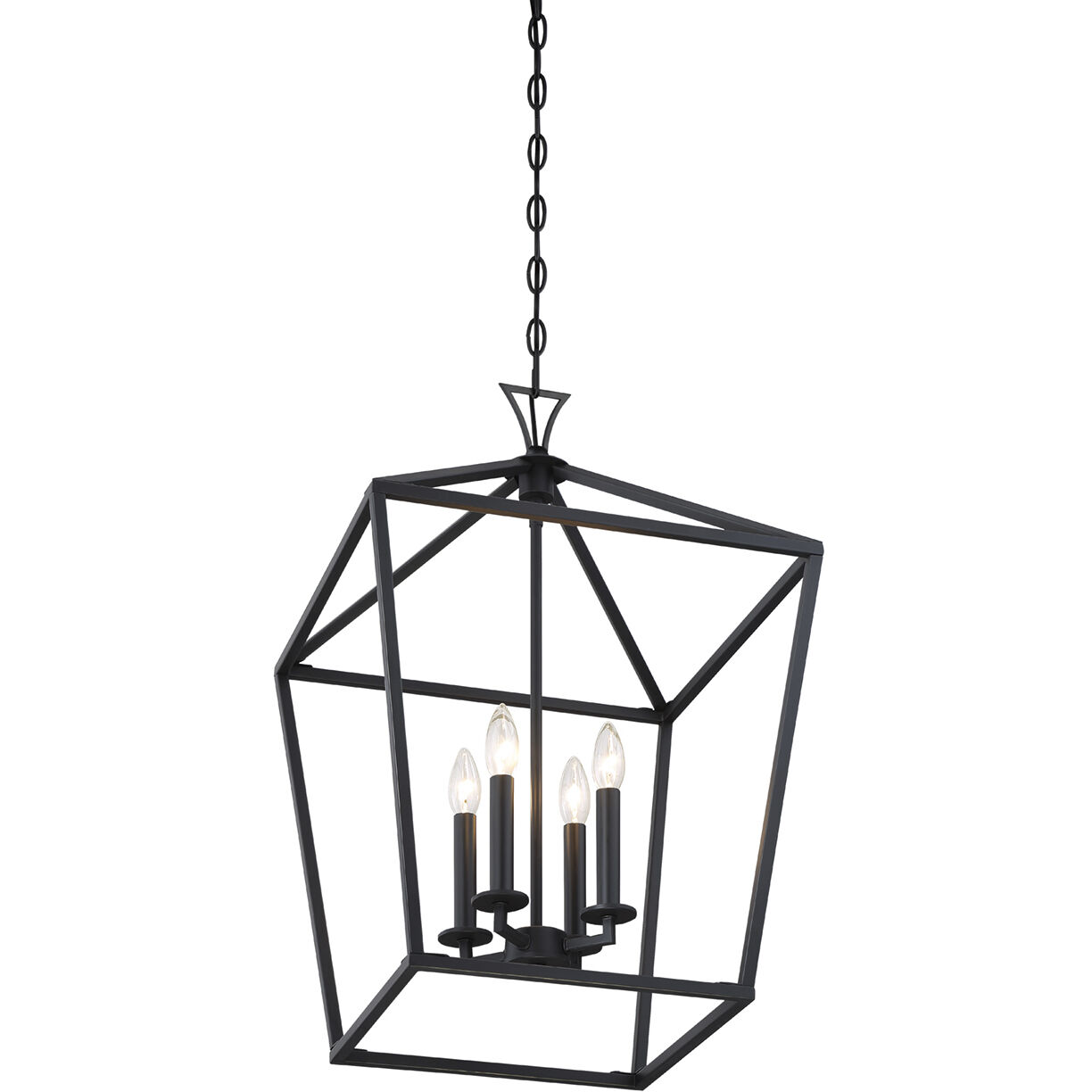 Townsend 4 Light 17 inch Matte Black Pendant Ceiling Light, Essentials