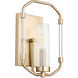 Citadel 1 Light 8 inch Aged Brass Wall Sconce Wall Light