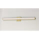 Spec Vanity LED 36 inch Gold Bath Vanity Wall Light