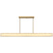 Divinely LED 60 inch Celeste Brass Island Light Ceiling Light