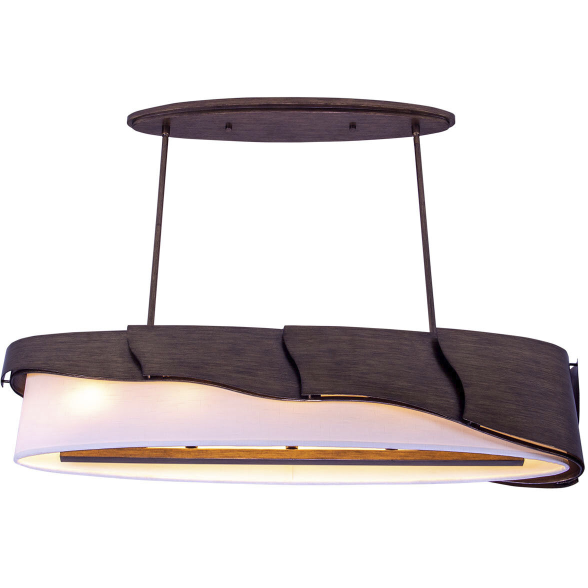 Midway 5 Light 10 inch Pearlized Antique Brass Pendant Ceiling Light