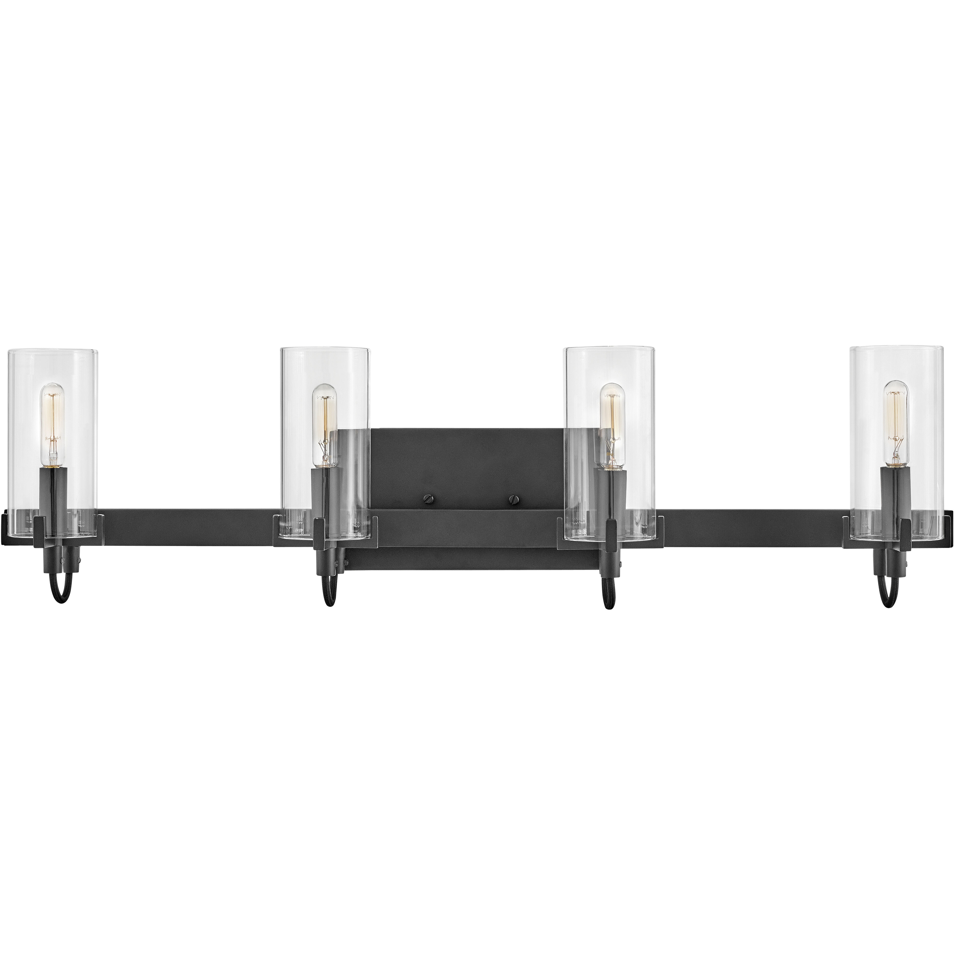 Ryden 30 inch Black Vanity Light Wall Light