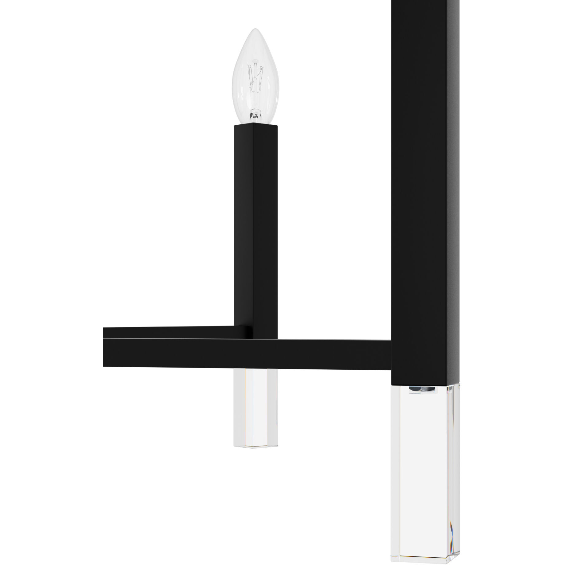 Sunjai 9 Light 40 inch Matte Black Chandelier Ceiling Light