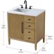 Blakely 32 X 34 inch Linen Oak Bathroom Vanity Cabinet