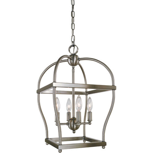 Kenmare 4 Light 12 inch Brushed Nickel Mini Chandelier Ceiling Light