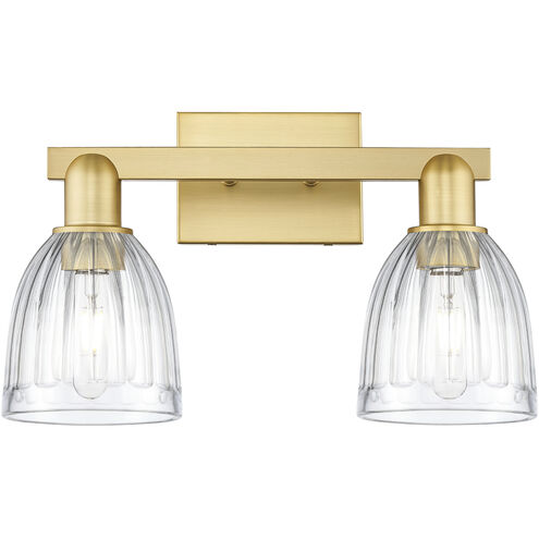 Arcadia Brookfield 2 Light 17 inch Satin Gold Bath Vanity Light Wall Light
