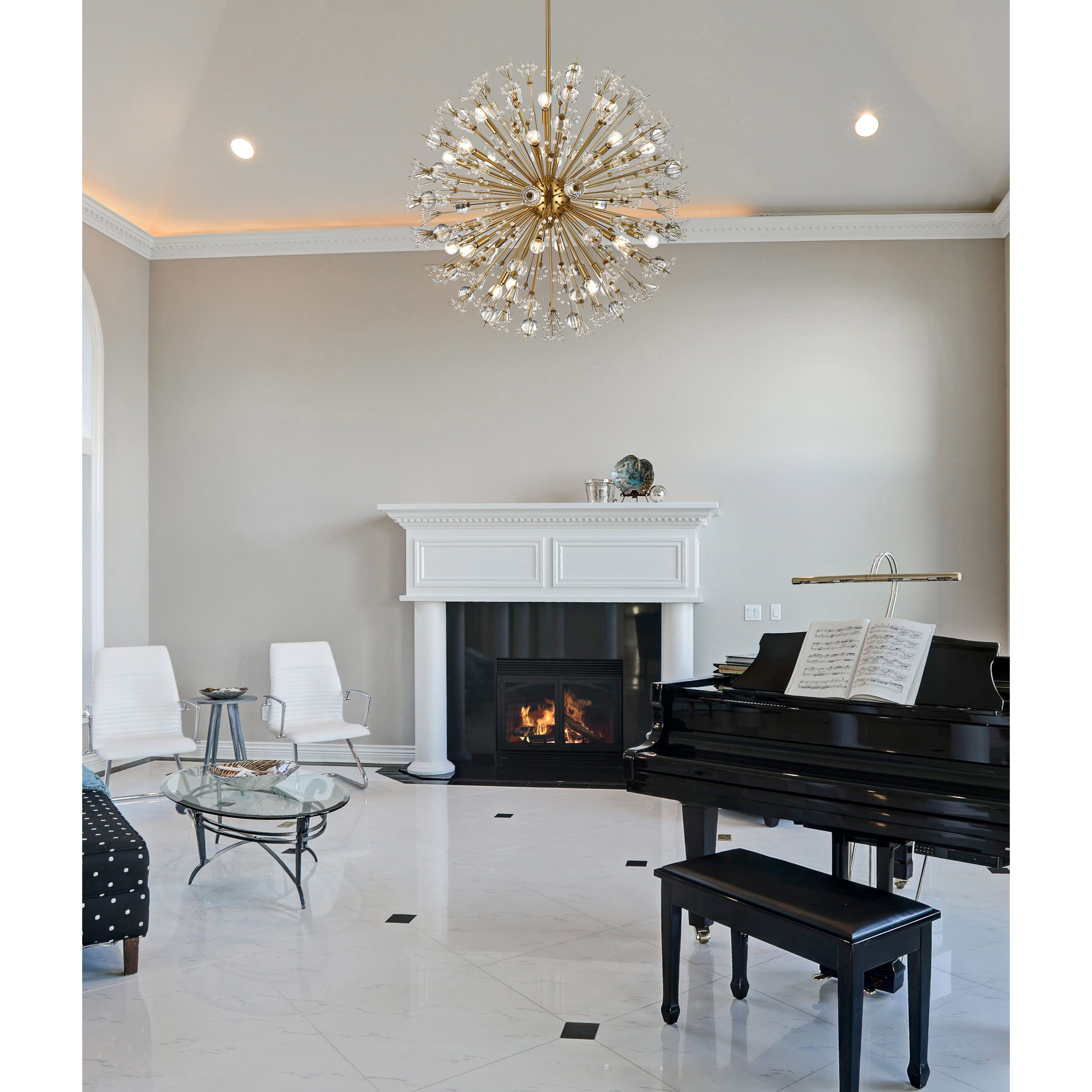 Vera 24 Light 38 inch Gold Pendant Ceiling Light