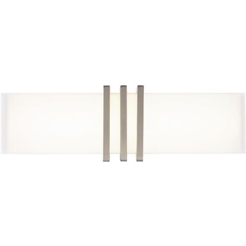 Minibar LED 18 inch Brushed Nickel Bath Vanity & Wall Light, dweLED