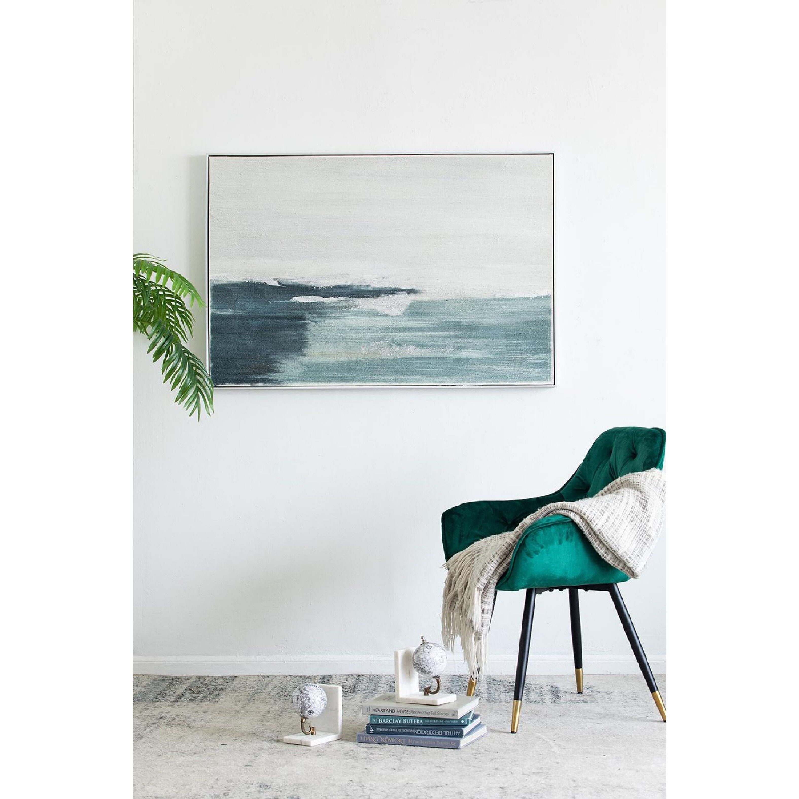 Abstract Blue/White Wall Art