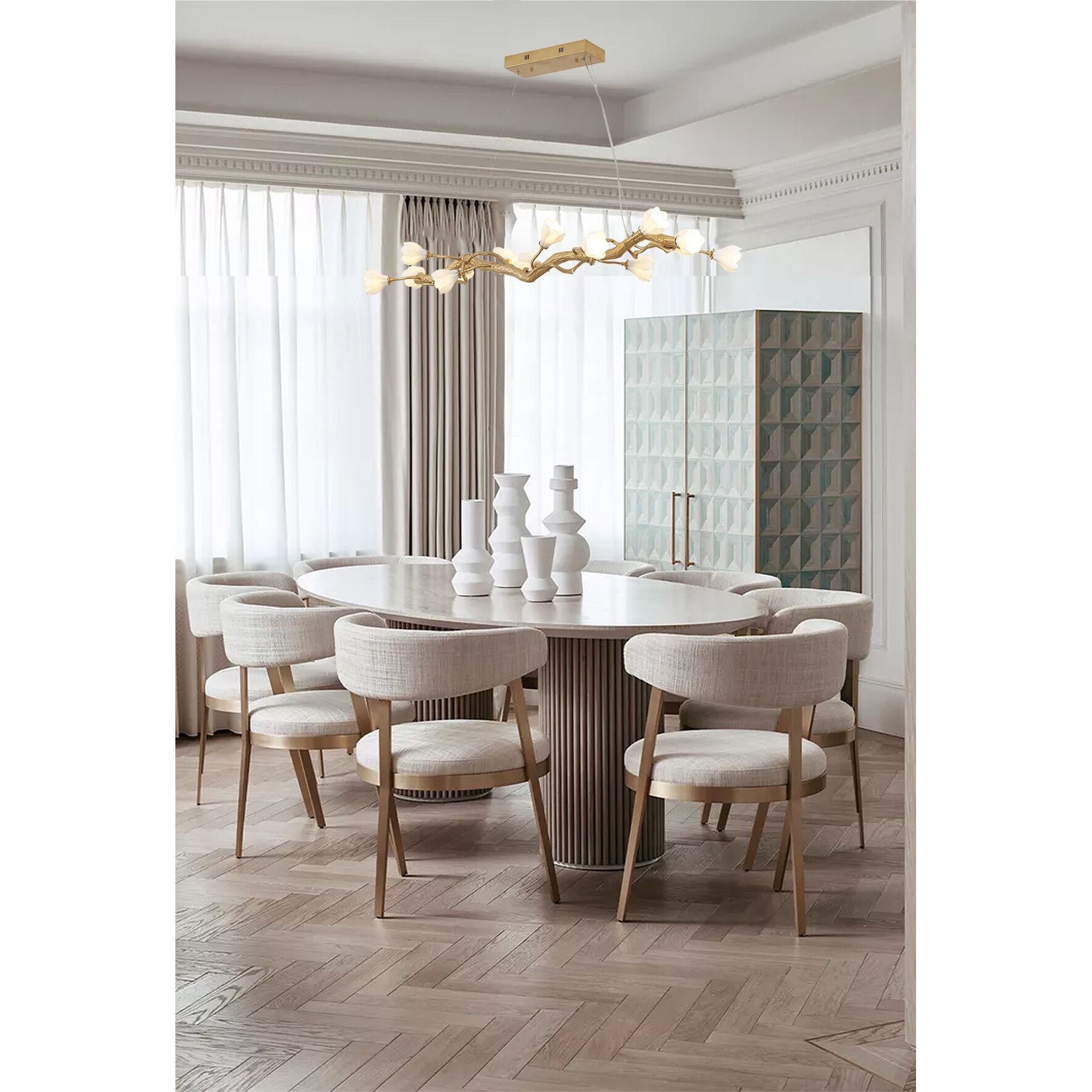 Canada 14 Light 17.7 inch Gold Chandelier Ceiling Light