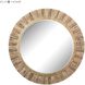 Oversized Round 64 X 64 inch Natural with Clear Wall Mirror