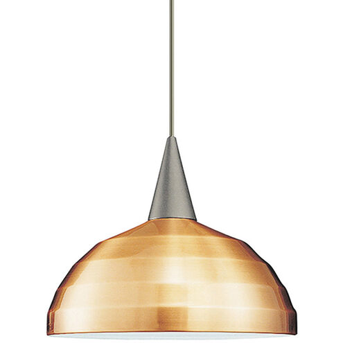 Cosmopolitan 1 Light 6.5 inch Brushed Nickel Pendant Ceiling Light