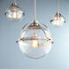 Meridian 1 Light 13 inch Satin Nickel Pendant Ceiling Light