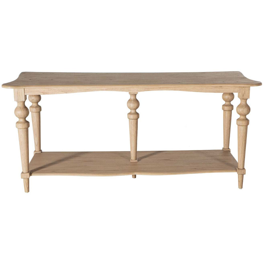 Nirvana 76.75 X 30.5 inch Brushed Blonde Natural Console Table