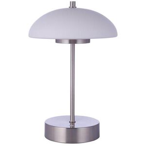 Rechargable Portable 11 inch 5 watt Brushed Polished Nickel Table Lamp Portable Light